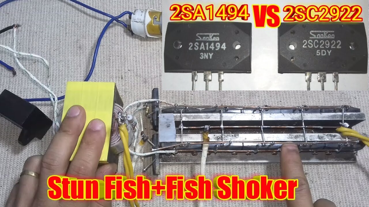 How to Build a fishing machine with Transistor 2SA1494+2SC2922.Fish Stunner and Fish Shoker