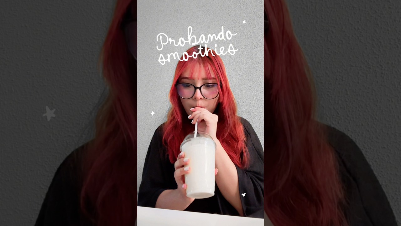 probando smoothies 💀🥭✨ 