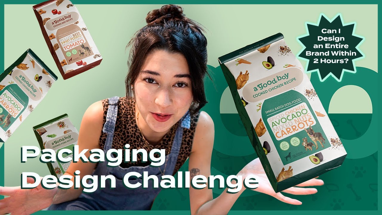 Designing a Brand From Scratch - Dog Food Packaging Design Challenge