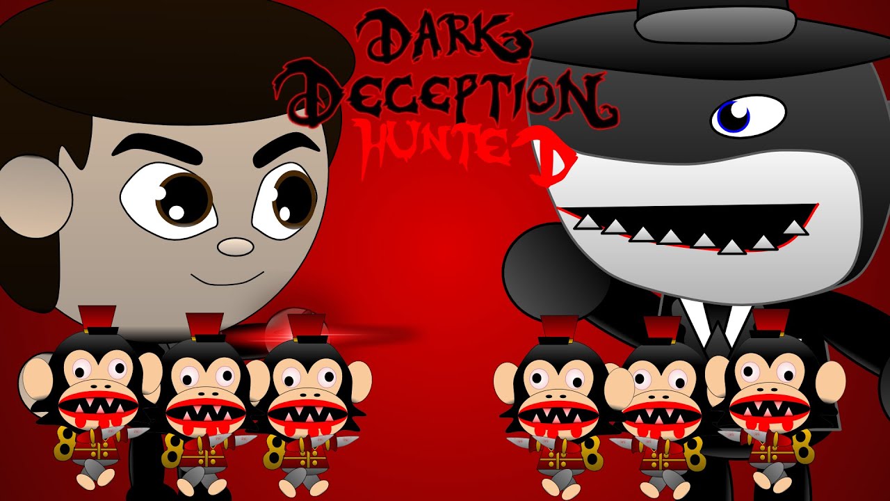Riddle vs Sharko! Who will win?! - Dark Deception Hunted Gameplay (With PvP mode) (100 sub special)