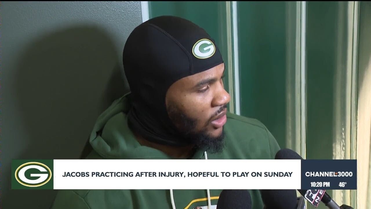 Josh Jacobs practicing after injury, hopeful to play Sunday