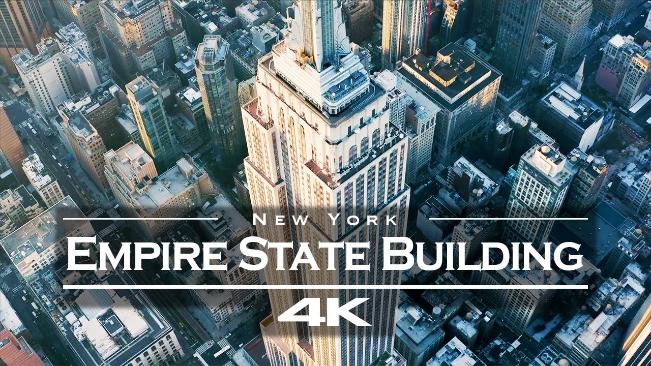 Empire State Building, NYC 🇺🇸 - by drone [4K]