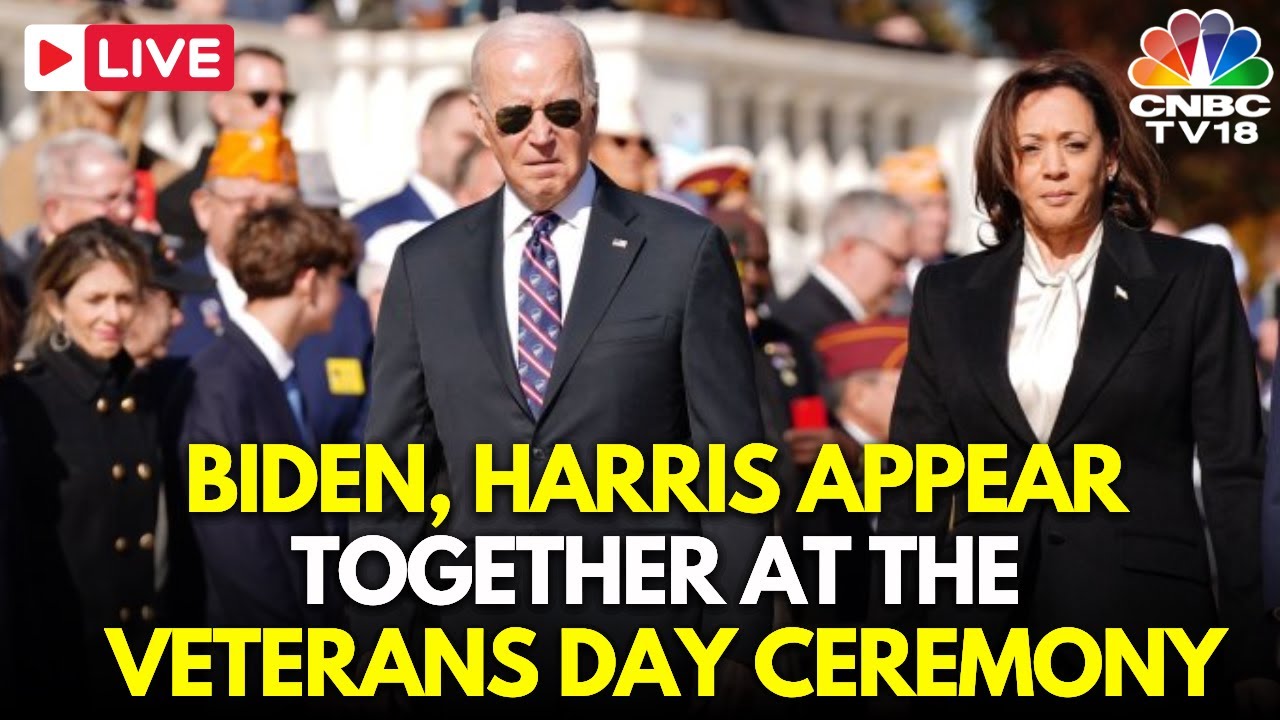 LIVE: Joe Biden and Kamala Harris Appear Together at Veterans Day Ceremony 2024 | Arlington | N18G