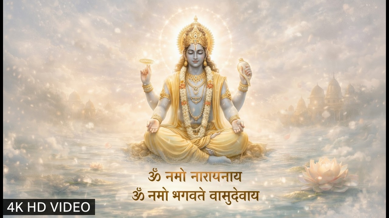 🕉️ श्री विष्णु ध्यान मंत्र – दिव्य शांति और अनंत चेतना का पवित्र जाप 🕉️ 4K HD New Video | Meditation