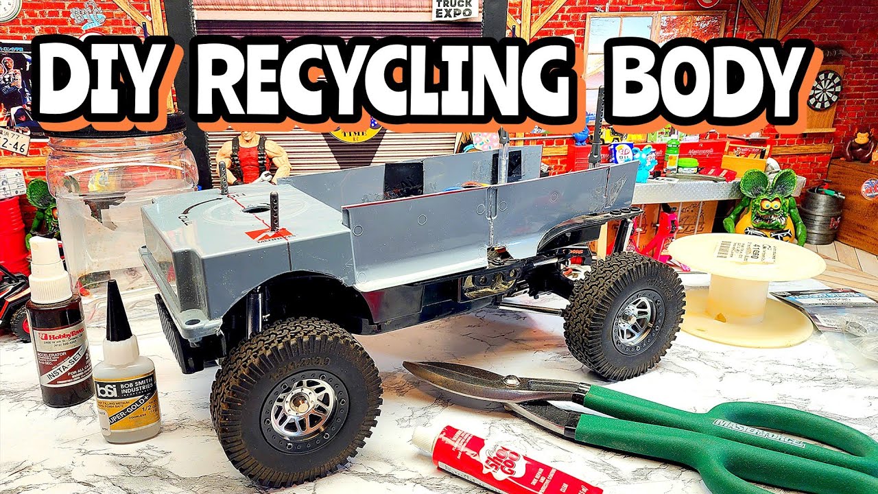 Scratch built rc body Basildon Trail Blazer RC recycling build off