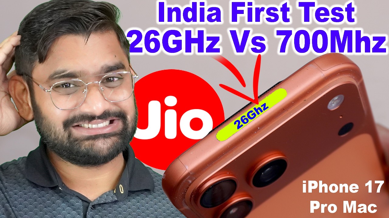 26GHz = Waste? 😱 iPhone 17 Pro Max vs Jio 5G Speed Test (India)
