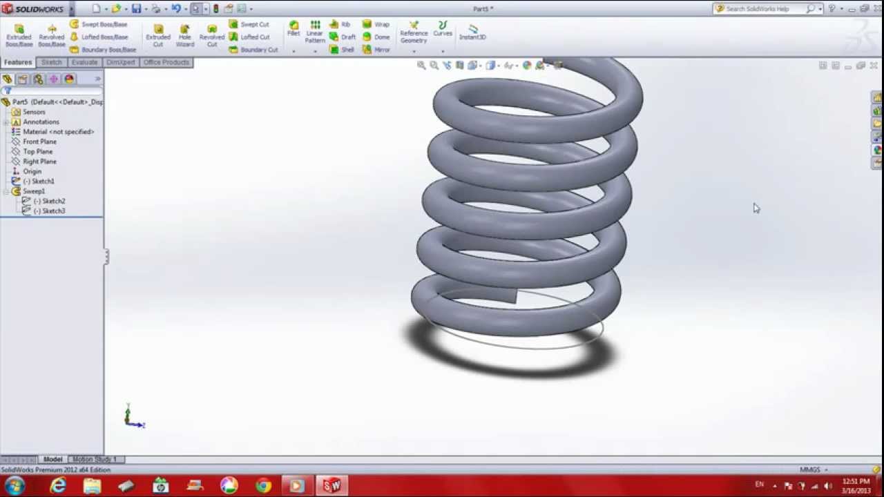 Tutorial Resorte Solidworks