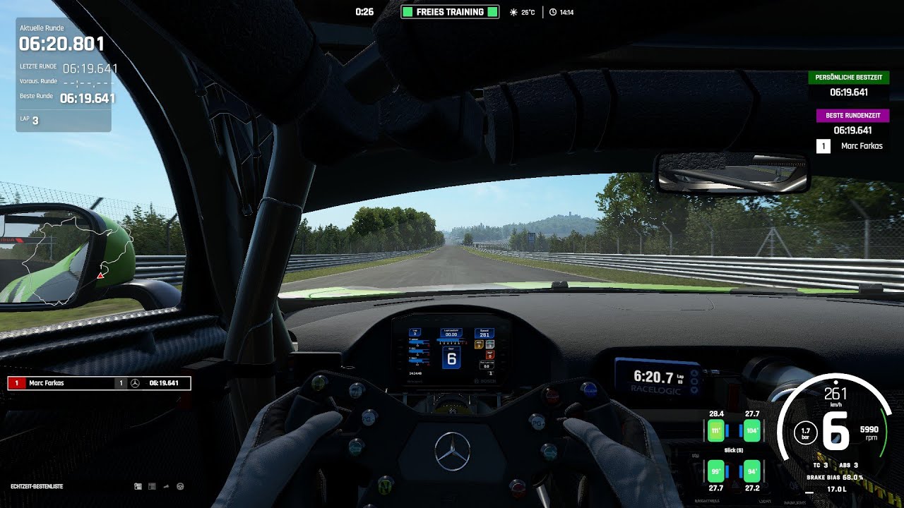 Assetto Corsa EVO Nordschleife Touristenfahrten AMG GT2 Replay 06:19.641