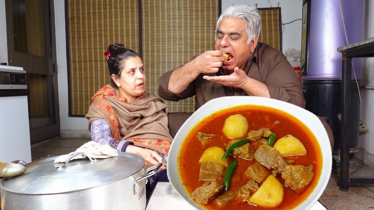 Aloo Gosht | 5.5 Kg Beef Curry | Potato Meat Recipe | Aloo Gosht Ka Salan | Beef Recipe | 4K