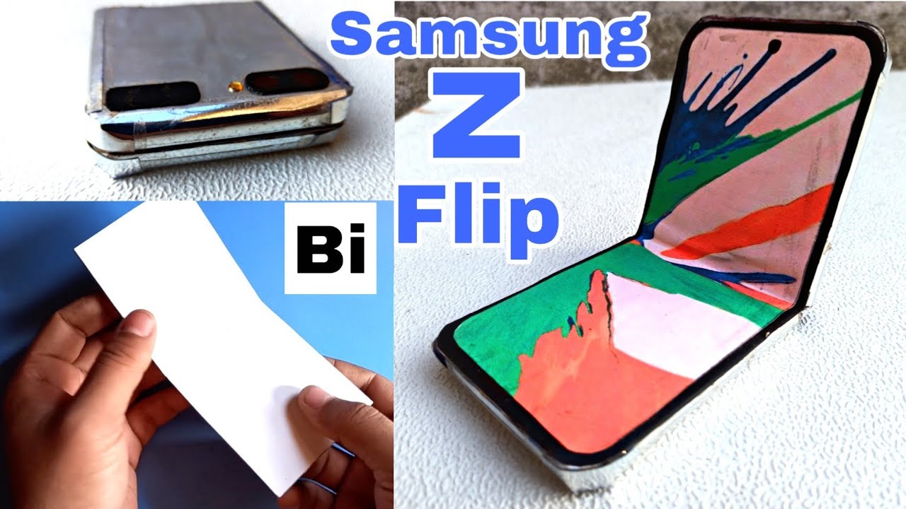 Samsung Z Flip From Cardboard | Paper Phones | Bi