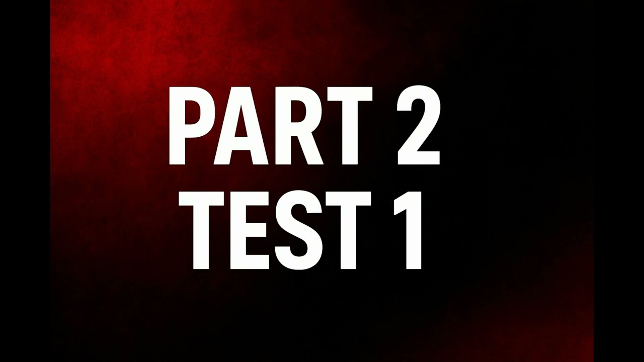 Listening test. Part 2 Test 1
