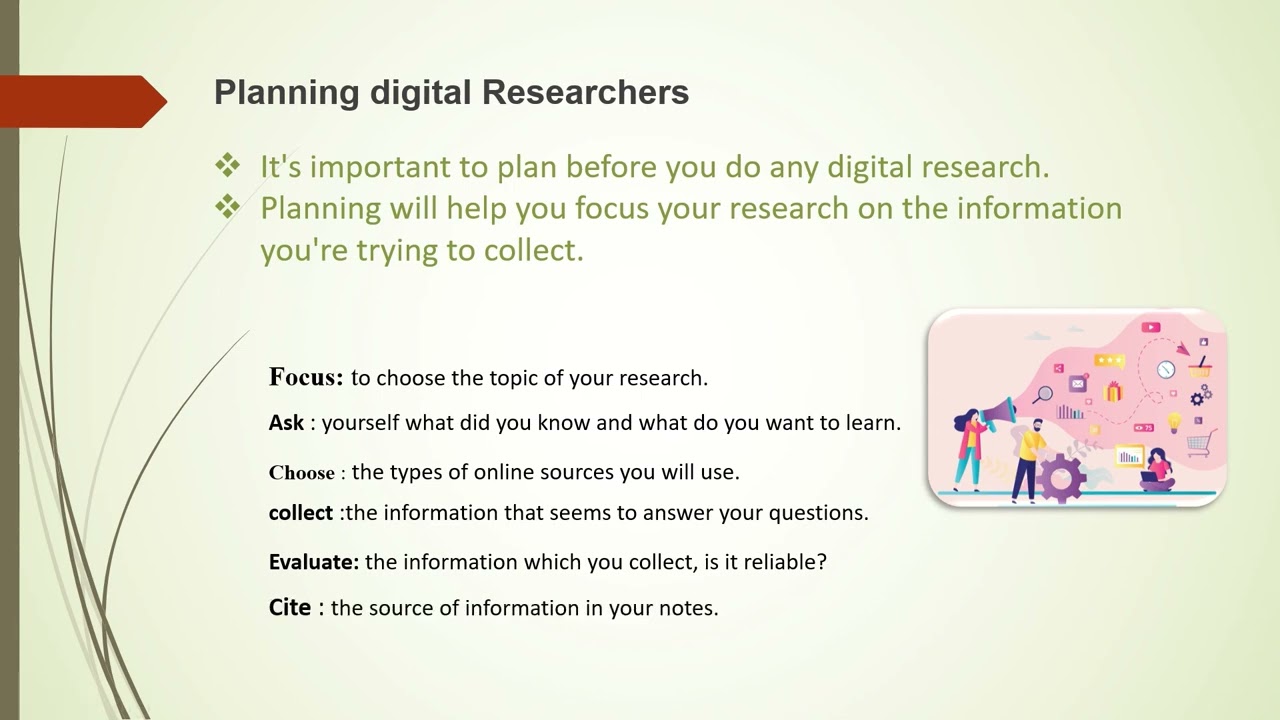 ICT grade 4 lesson 7 theme 3 planning digital researchers