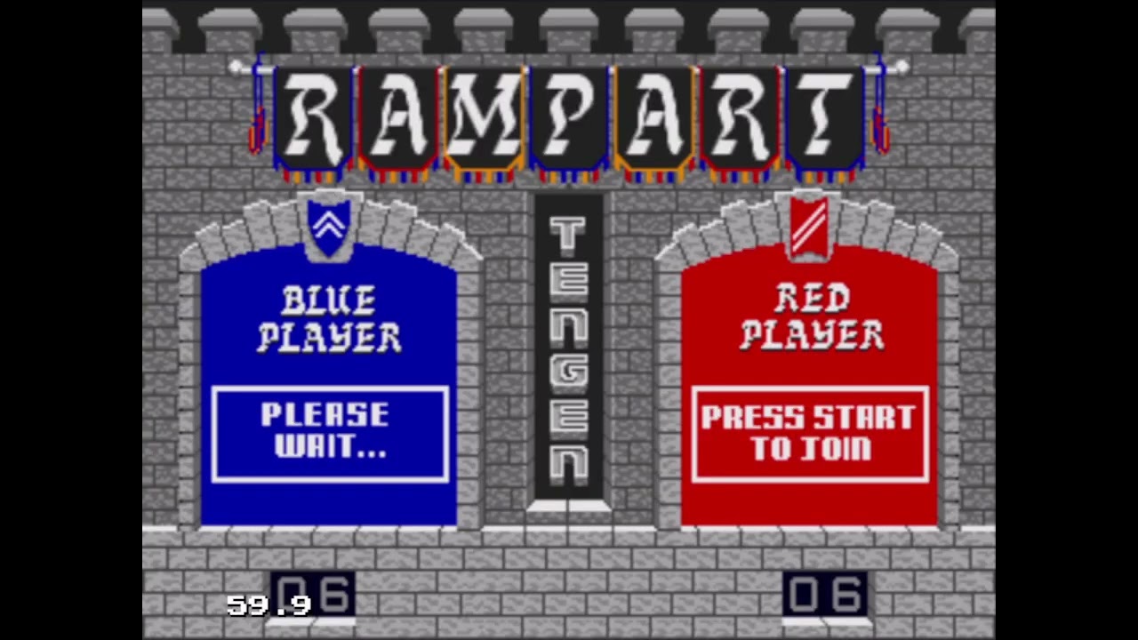 Rampart (Genesis) 1990 Gameplay