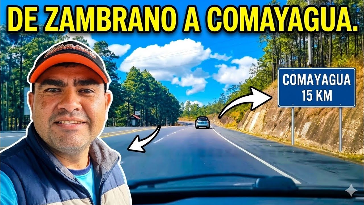 ¿Como es la carretera CA-5  desde Zambrano a Comayagua, en Honduras?