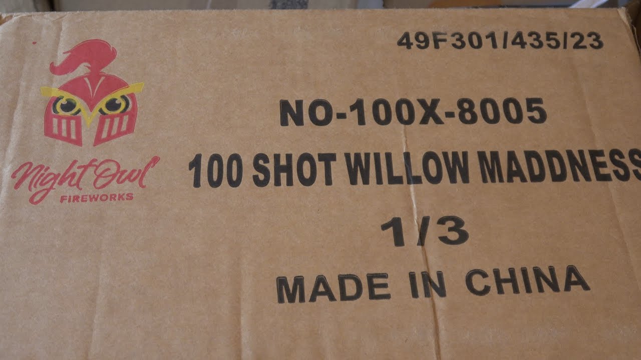 Составной торт Willow Madness 100 от Night Owl (RKM Fireworks) ВСЕГДА ВНИЗ!!! № 100X-8005