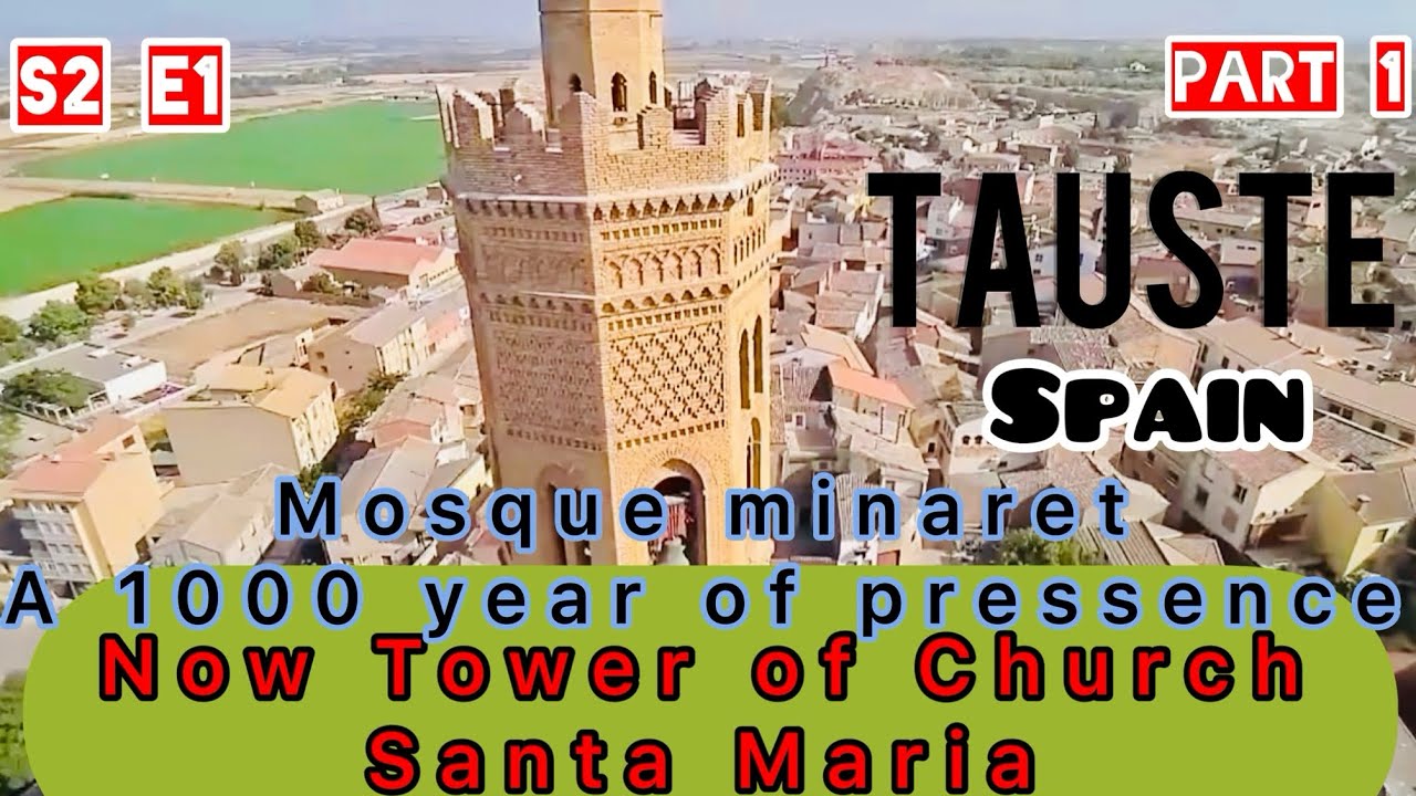 1200 year old Moorish Mosque Minerat (now Bell Tower of church) - in a sleepy town of Tauste Spain.