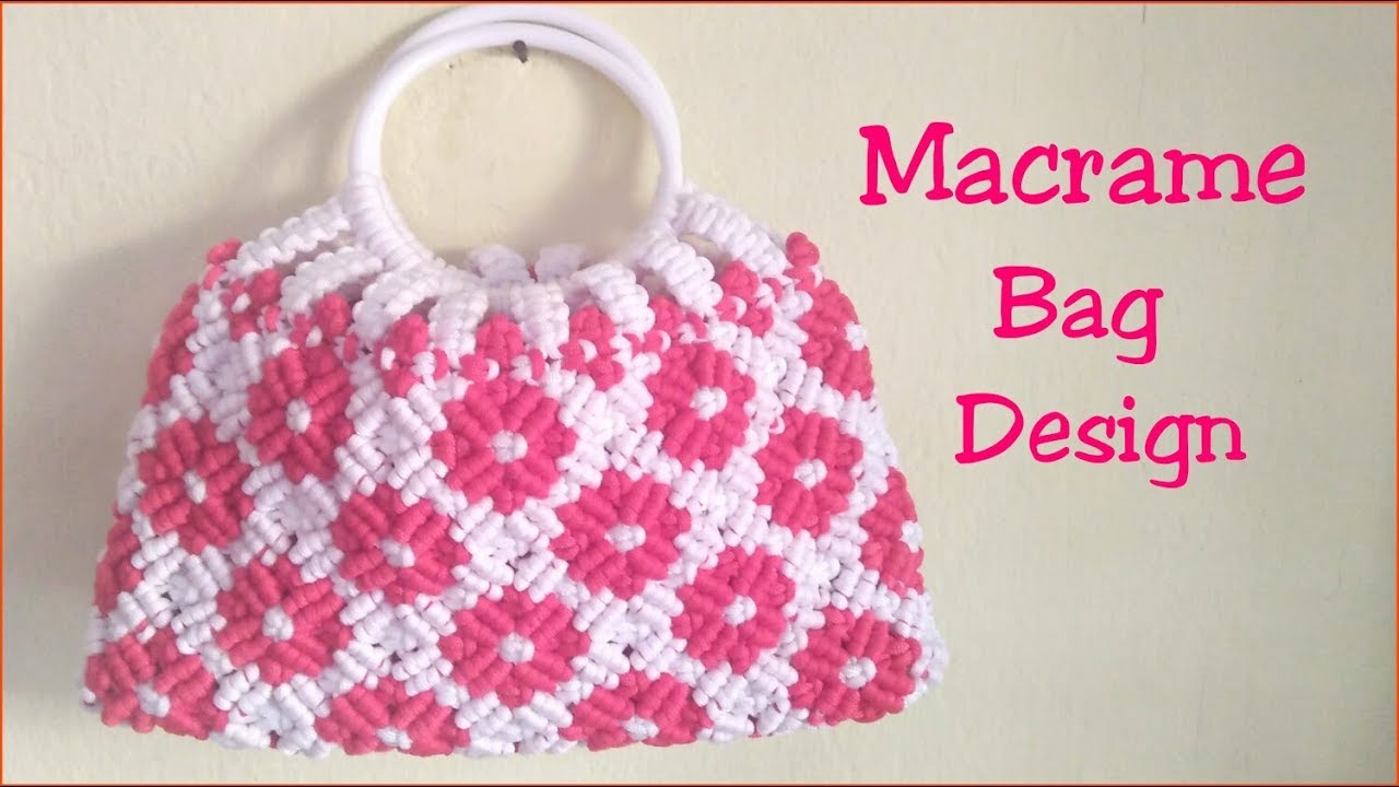 Macrame bag in round shape design -2