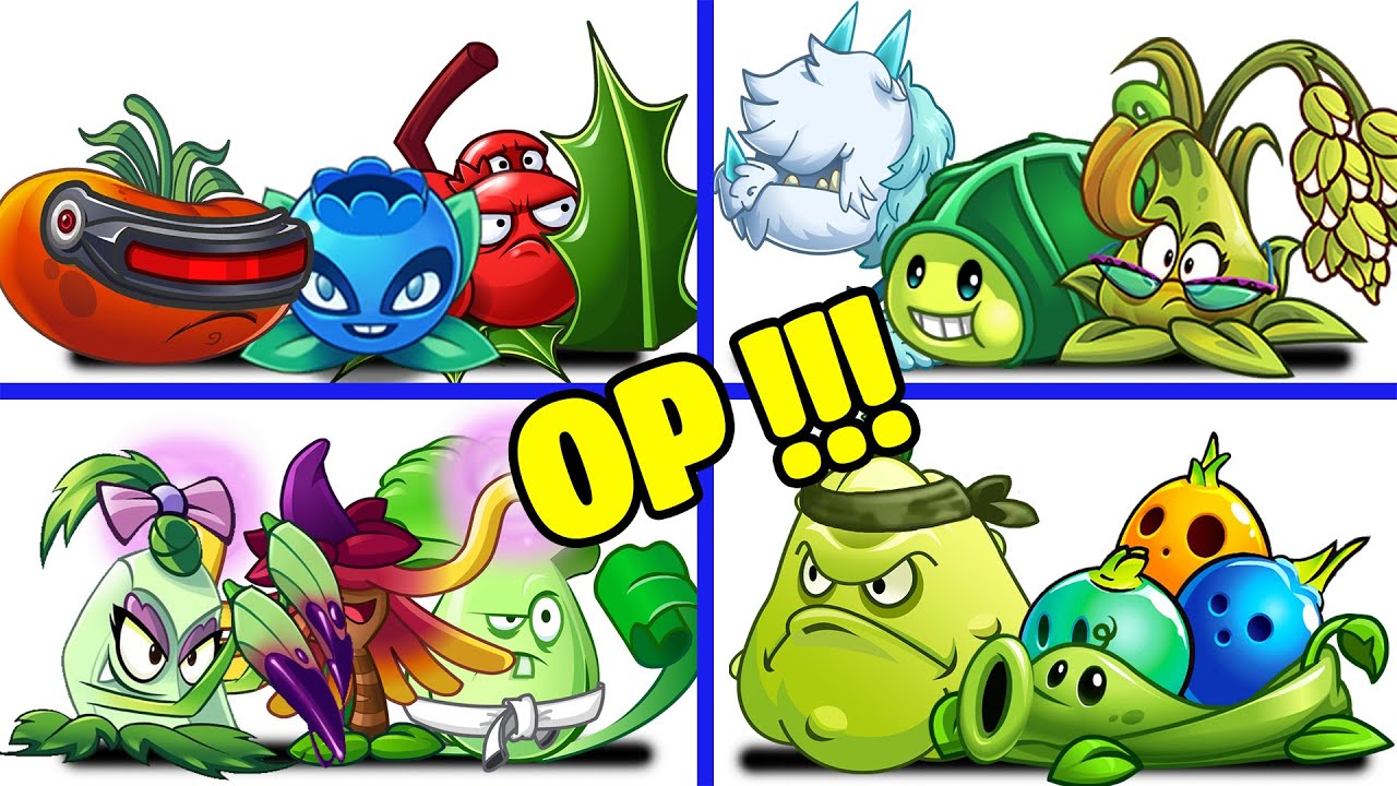 PvZ 2 4 Super Team Plants Vs Team Zombies Part 11 - Team So OP !!!