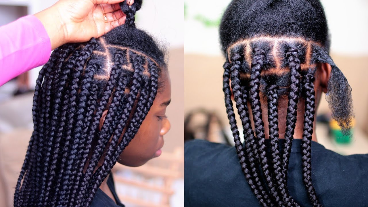 HOW TO GRIP THE ROOTS FOR BOXBRAIDS NO RUBBERBANDS