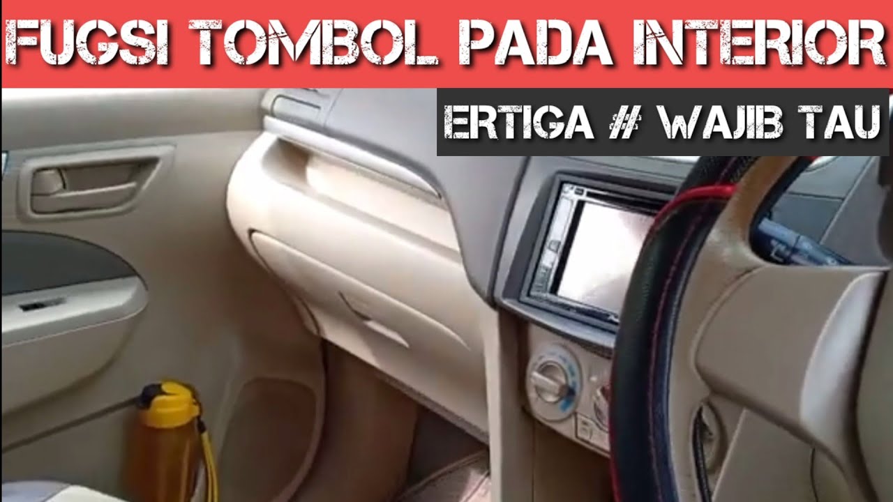 Fungsi tombol pada dashboard Suzuki Ertiga #belajarmobil_part3