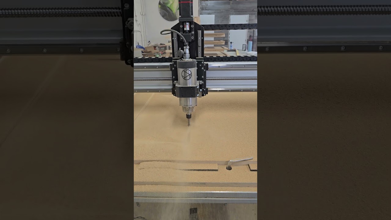 Probably one of the dumbest things I have done, Altmill CNC ripping through without dust collection