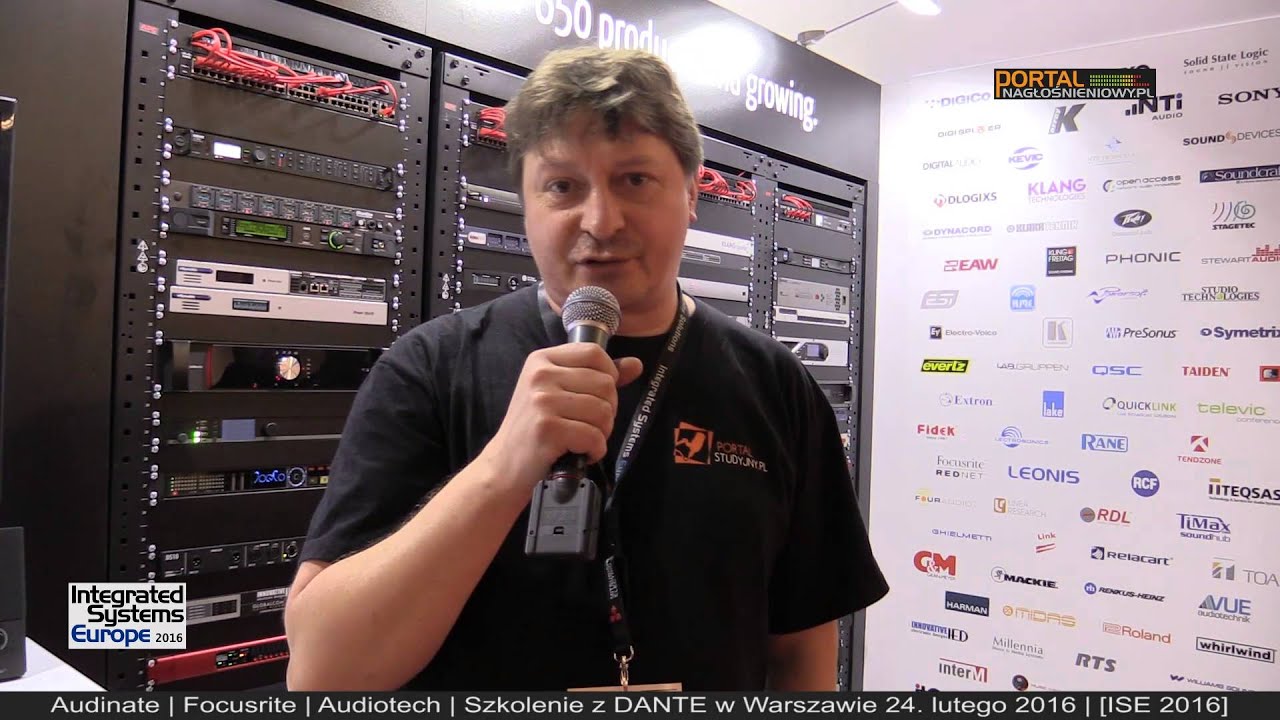 Audinate DANTE - konferencja i szkolenie z DANTE 24 lutego Warszawa ISE 2016 prel