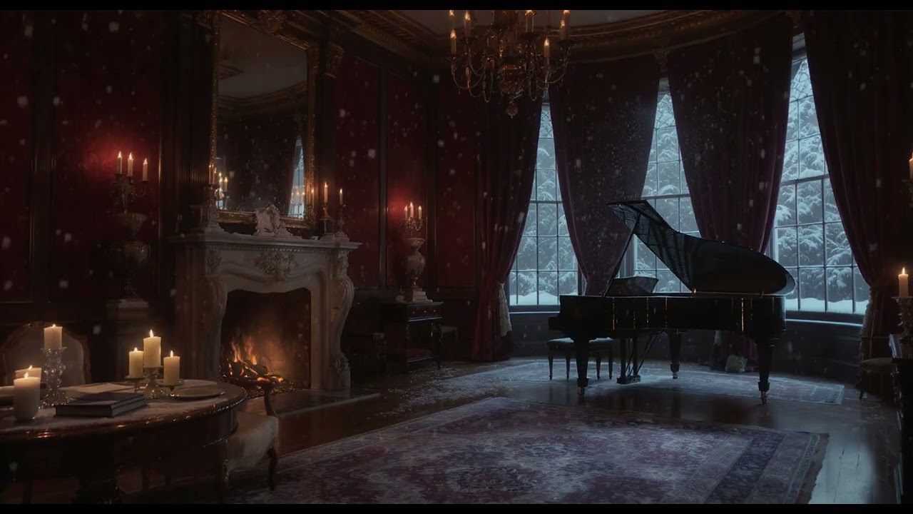 Winter Evening at the Manor | Cozy Regency Piano & Strings (Instrumental)