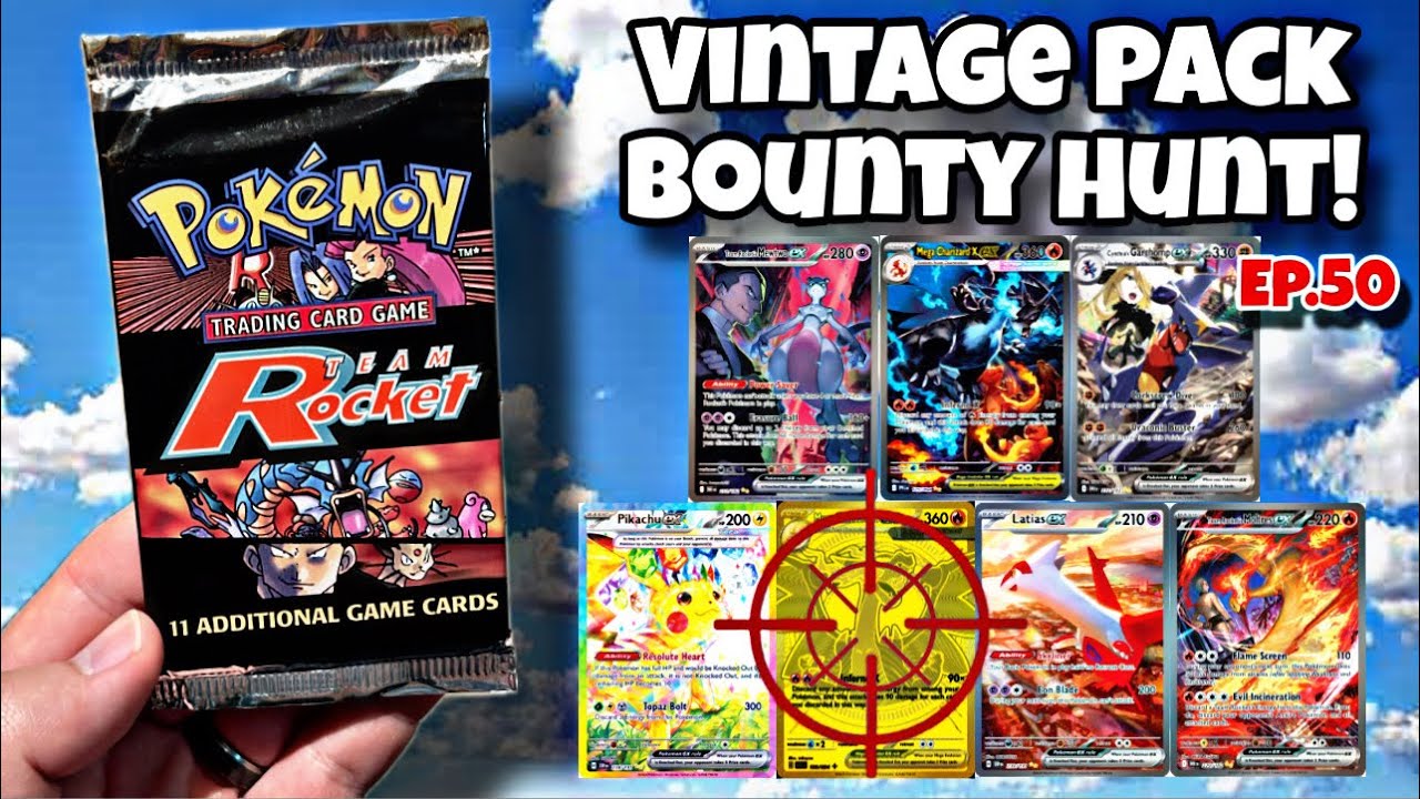 Pokémon Vintage Pack BOUNTY HUNTING! SIR HIT! #pokemon #reaction #opening #collection #fyp #cards 