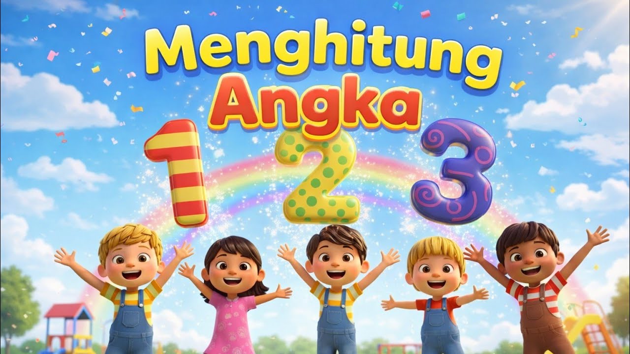 Menghitung Angka 1-10 🎵 Lagu Anak Anak 2026 Terbaru | Belajar Sambil Bernyanyi Ceria!