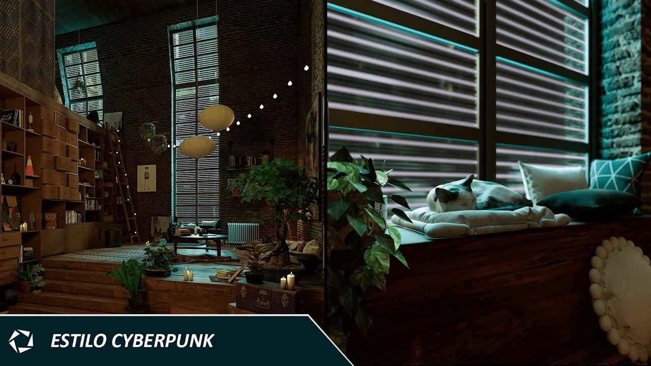 💼 TUTORIAL: ILUMINACION ESTILO CYBERPUNK | ENSCAPE 3.4
