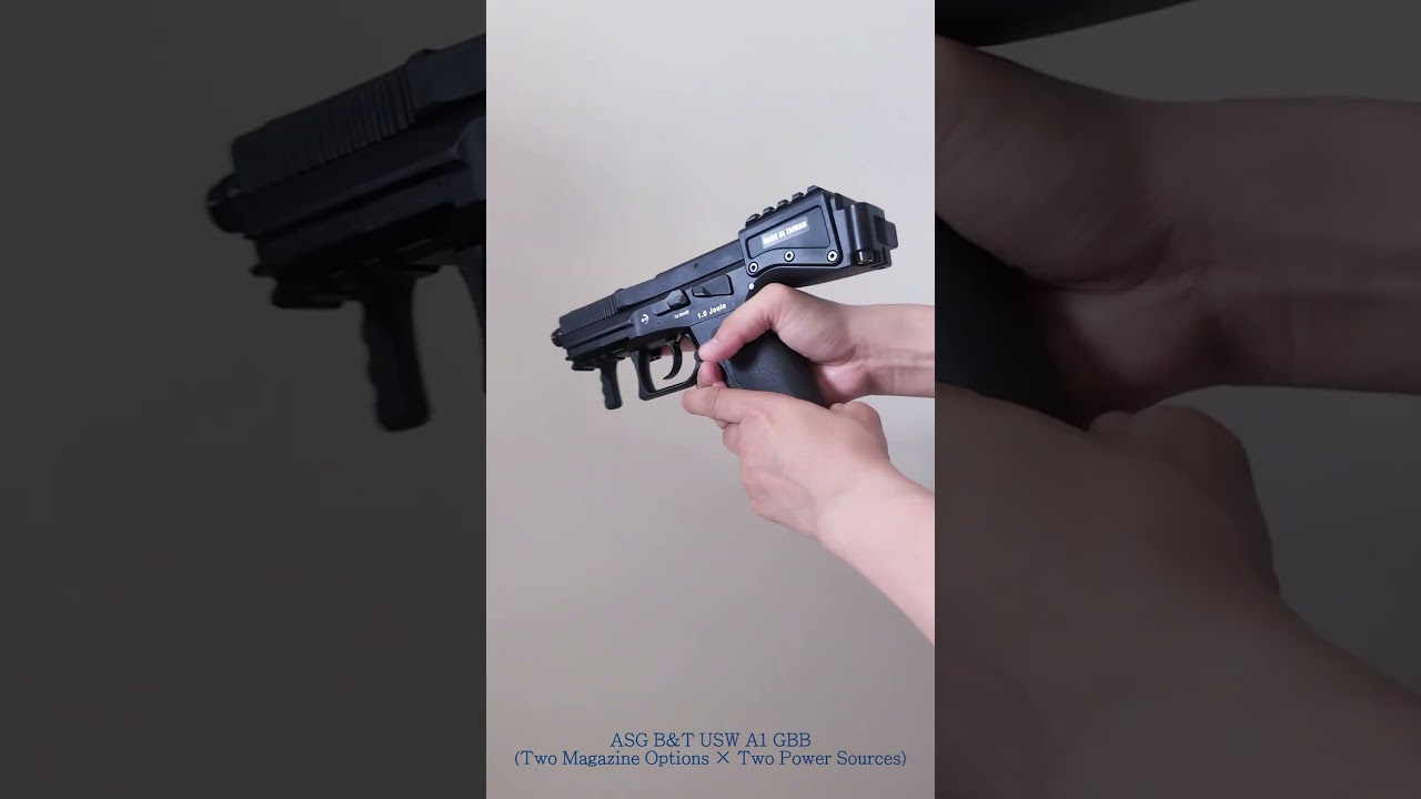 ASG B&T USW A1 | 2 Mags &times; 2 Power Sources #USWA1 #AirsoftShorts #GBBPistol #AirsoftCommunity #shorts