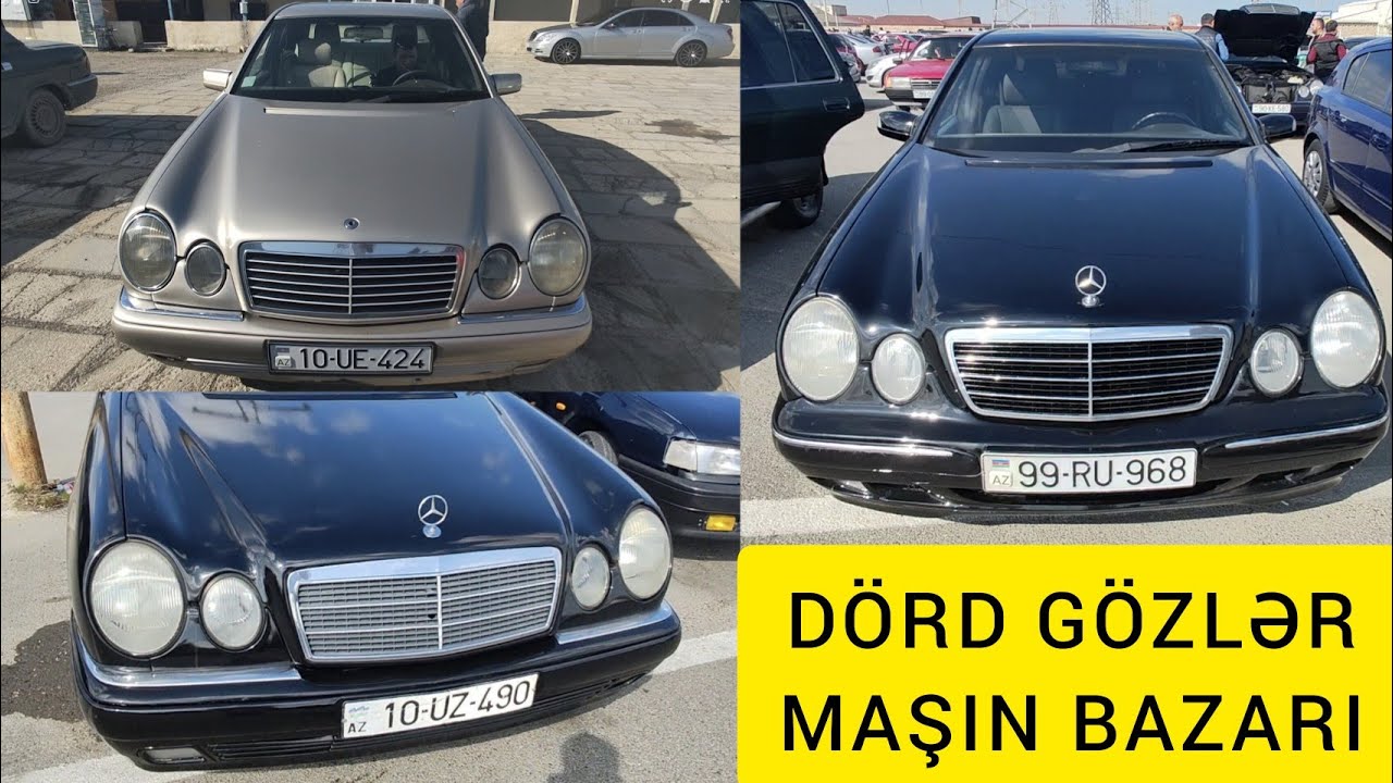 Maşın Bazarından DÖRD GÖZ və digər mersedes modelləri yeni çəkiliş - Dörd fara