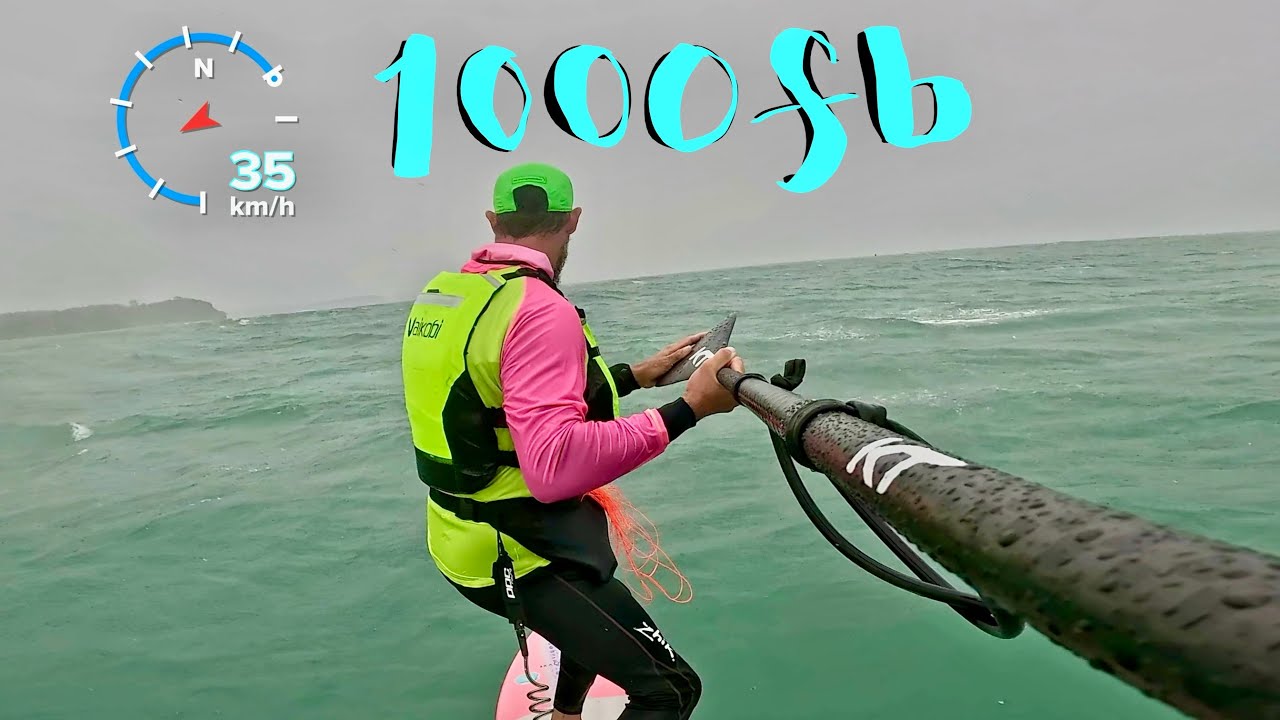 20.1.26 Overnight Storm 50kts | Axis 1000 Fireball | Sup Foil Downwind