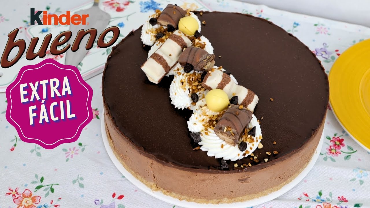 CHEESECAKE DE KINDER BUENO | tarta sin horno. ESPECIAL CELEBRACIONES.