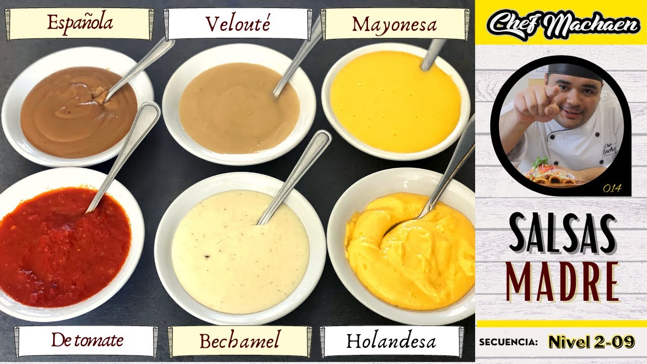 Salsas Madre | Cuáles son las Salsas madres | Curso de Cocina Profesional | Nivel2-09