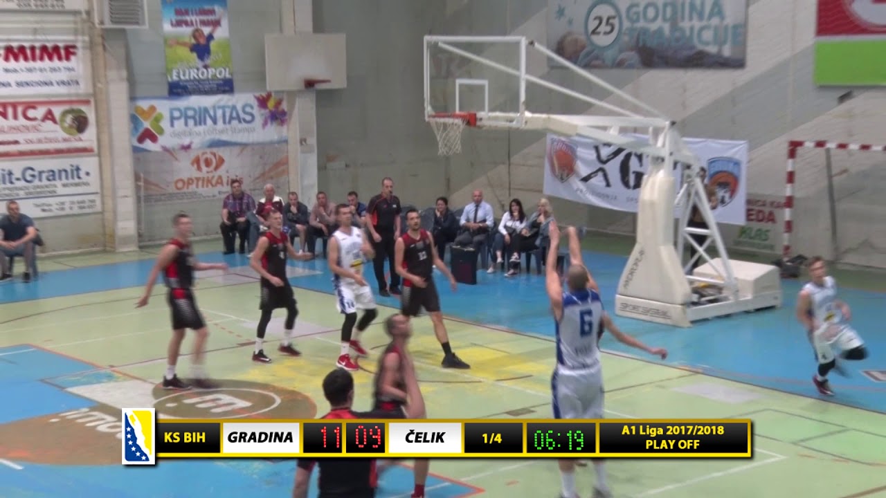 KK Gradina Srebrenik - KK Čelik Zenica - 1. utakmica finala Play off A1 Liga KSBIH