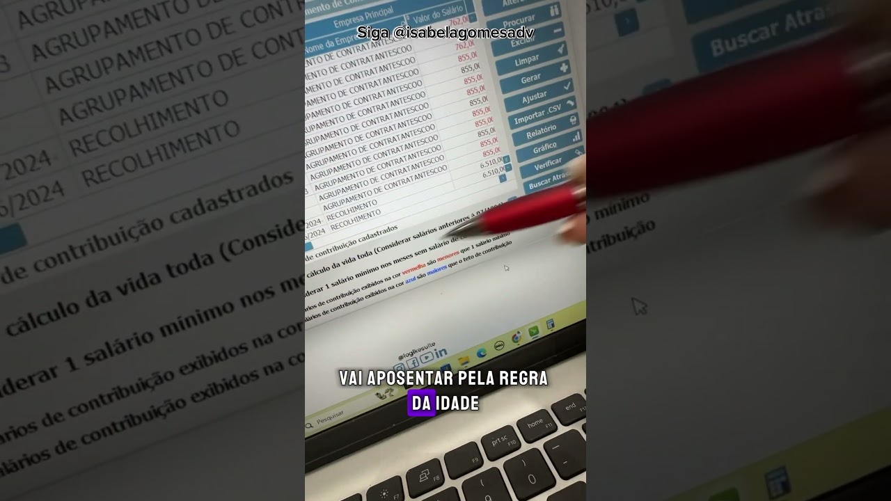 Legenda no Instagram @isabelagomesadv #aposentadorias #inss #inss2024