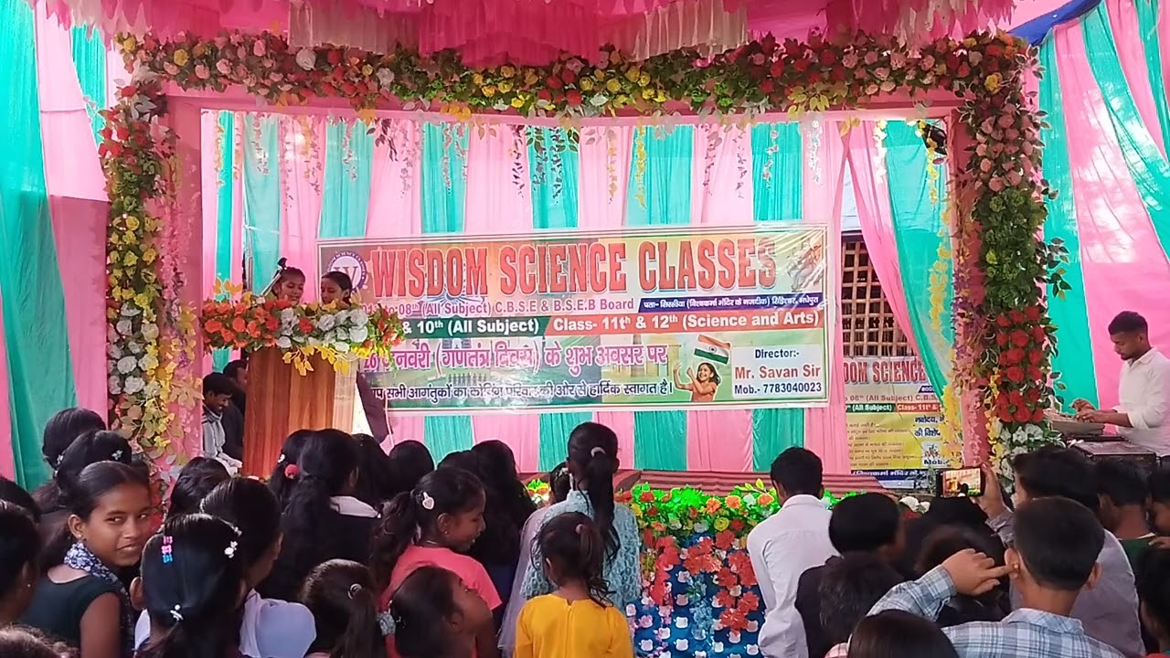 Sanskriti karykram Republic Day ke shubh absar per#wisdomscienceclasses 