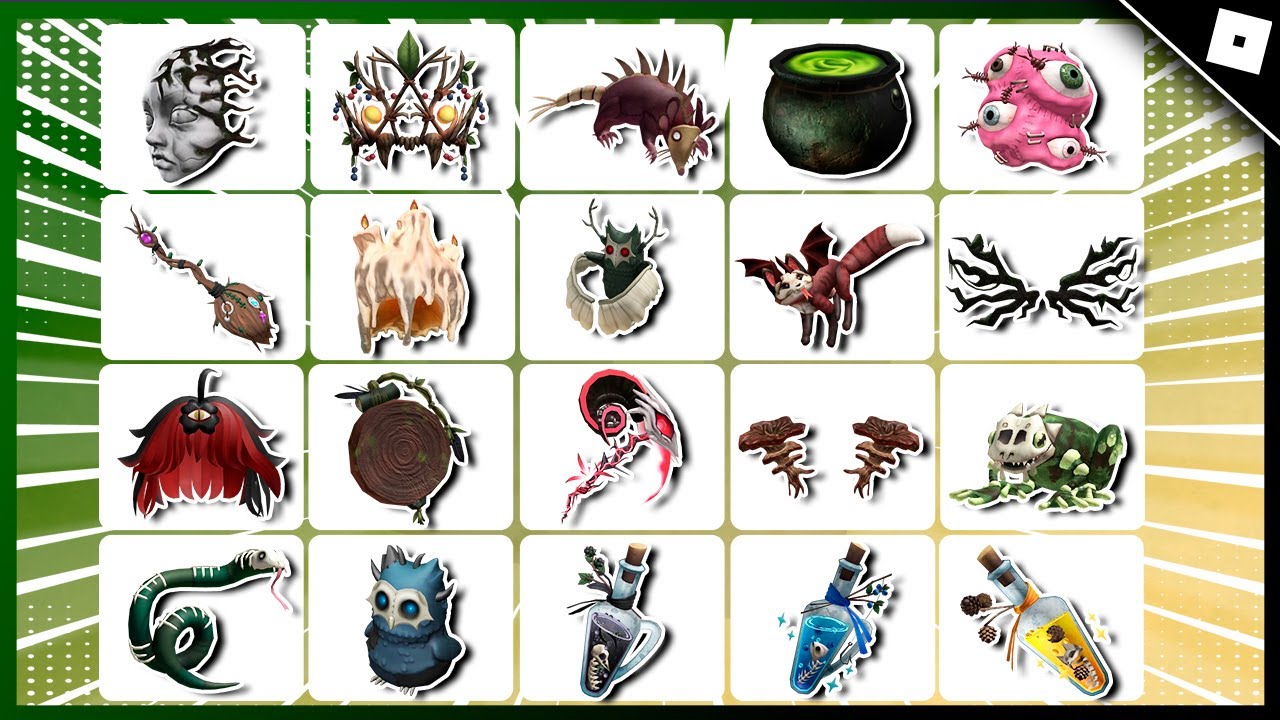 BUG! RÁPIDO! COMO PEGAR TODOS OS 20+ ITENS GRÁTIS DO EVENTO HALLOWEEN SPOTLIGHT DO ROBLOX