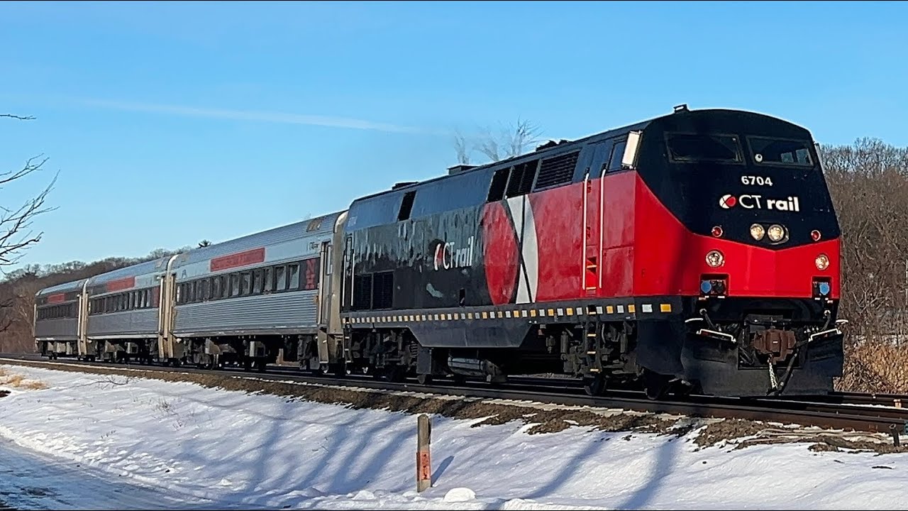 CTRail and Amtrak trains on the Hartford Line!