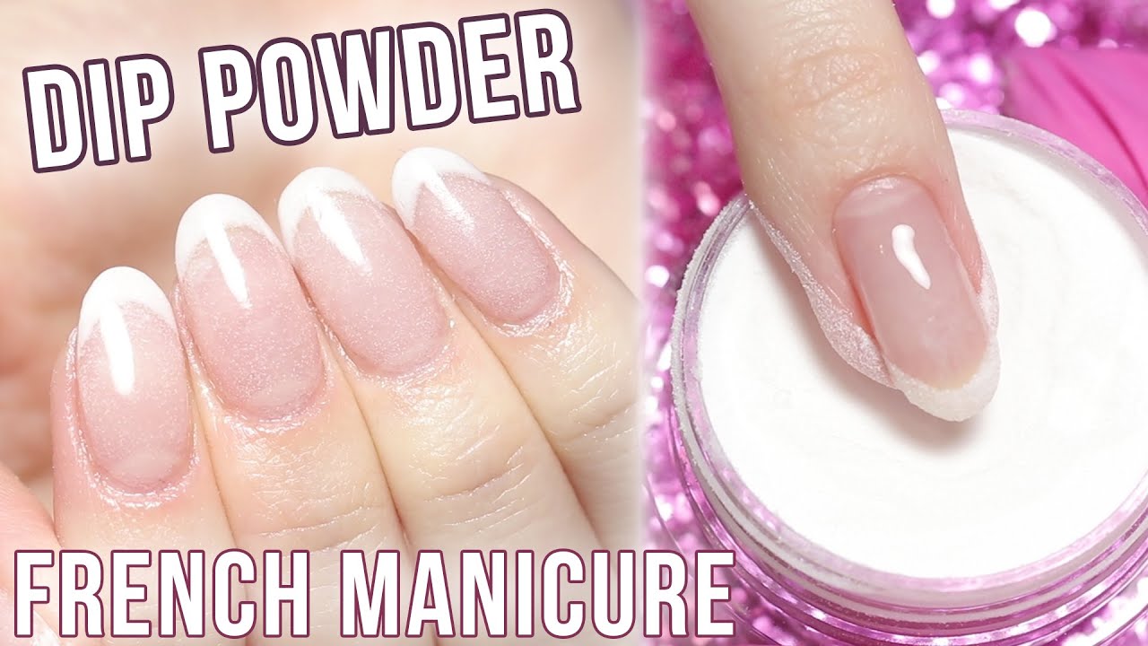 DIY DIP POWDER French Manicure 💅Lavender Violets