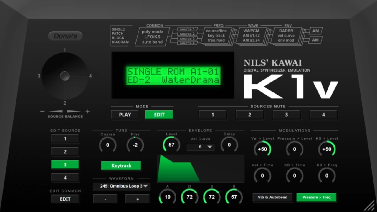 MY FAVORITE FREE SYNTH   NILS KAWAI K1V