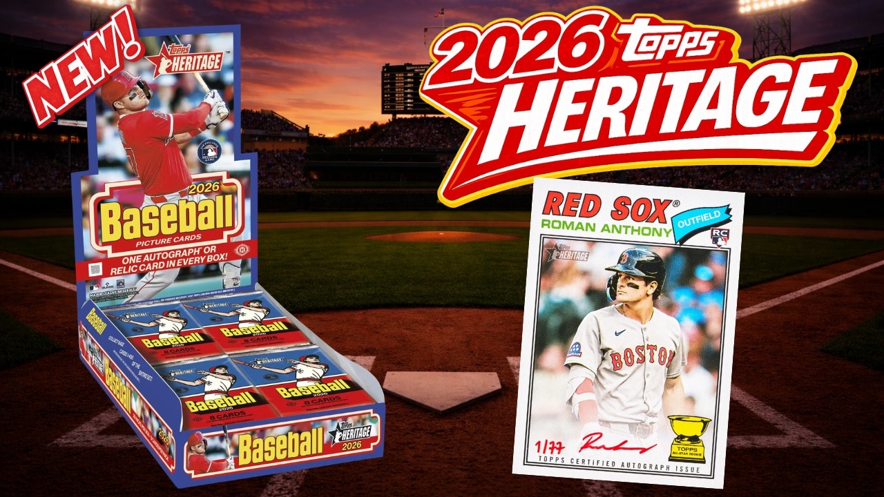 *🚨Автограф на красной ручке! - Новинка Topps Heritage 2026 года
