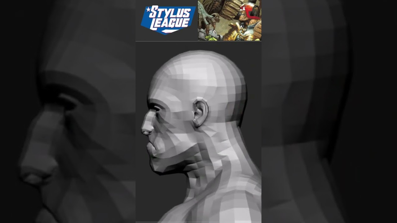 2000AD 1st Time Lapse - Judge Dread Helmet - Between the Streams #shorts