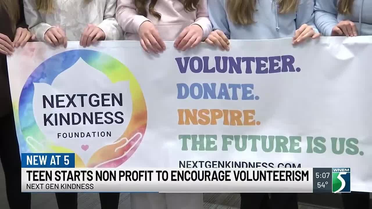 Teen starts nonprofit to encourage volunteerism
