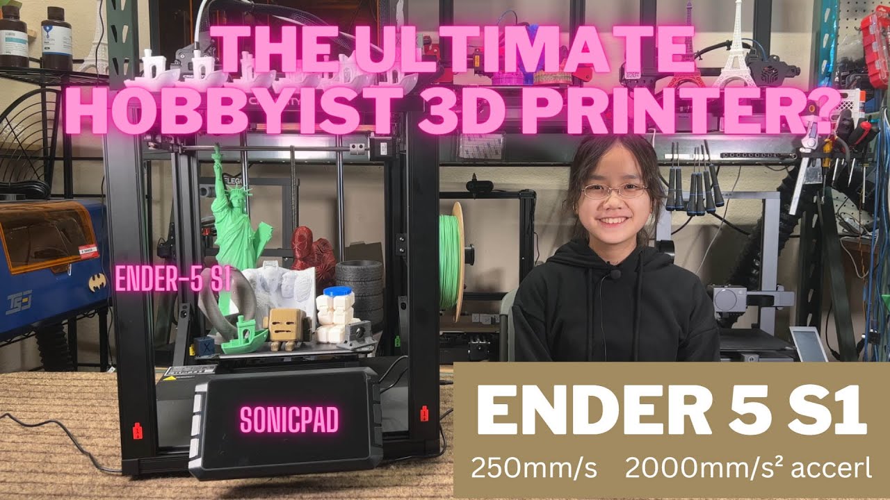 Ender 5 S1 + прошивка Sonic Pad Klipper. Идеальный 3D-принтер для любителей? Ускорение 250 мм/с 2...