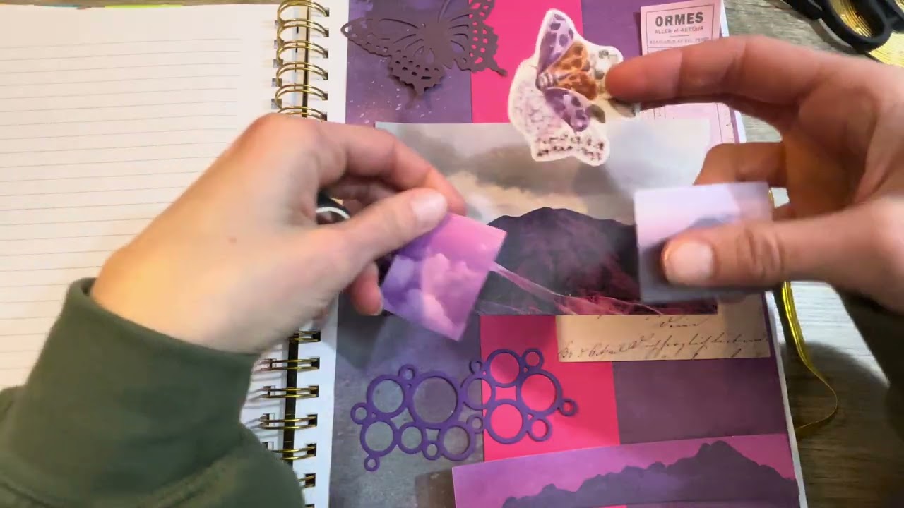 How To Use A Large Magazine Image For A Fancy Junk Journal Page