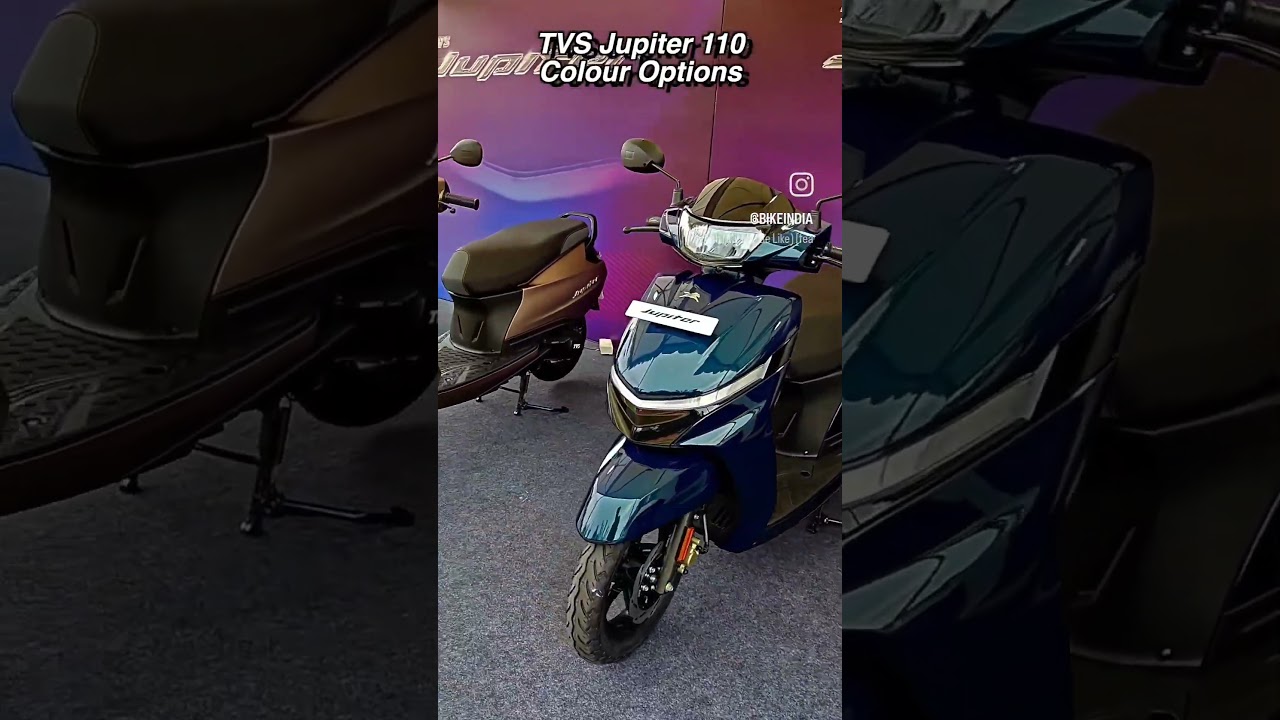 The different colours on offer on the new TVS Jupiter 110 #bikeindia #tvsjupiter110
