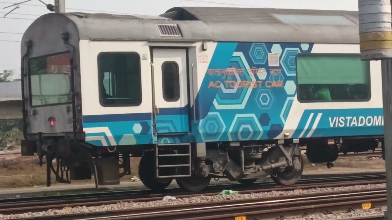 Departing of Guwahati-Jorhat Town Janshatabdi express, Lumding division, Assam
