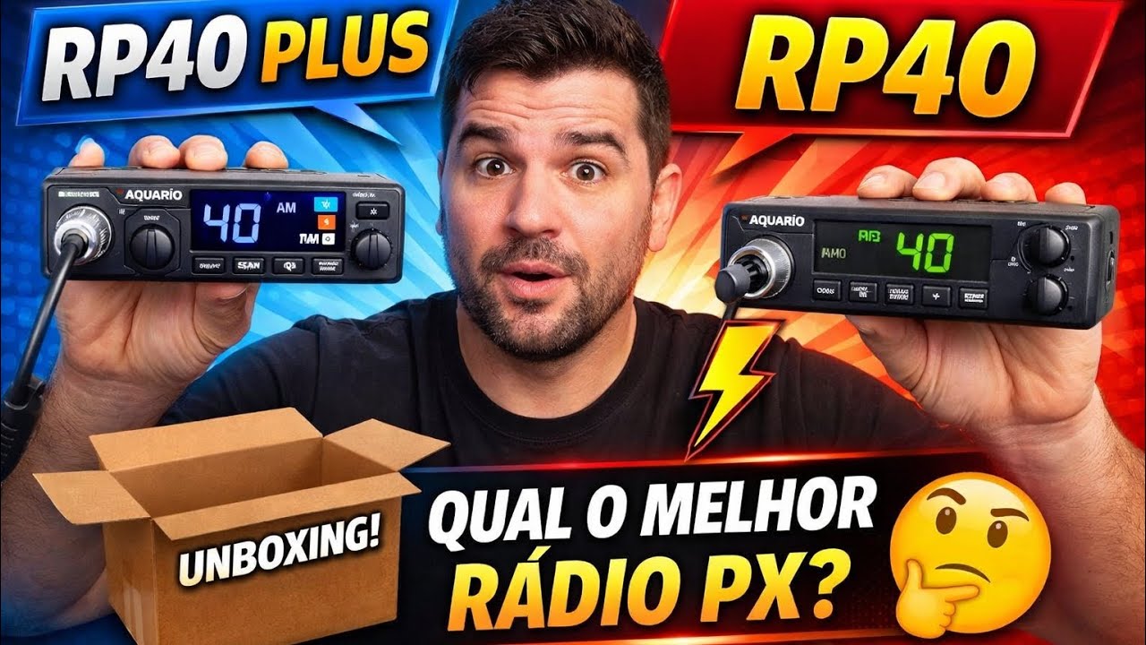 RÁDIO PX AQUÁRIO RP-40 PLUS - UNBOXING - REVIEW - MELHOR QUE O RP40? #RádioPX #AquárioRP40